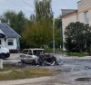 Поблизу селищної ради у Симонові згорів автомобіль «Ауді А6» , поліція заперечила, що наздоганяла водія  